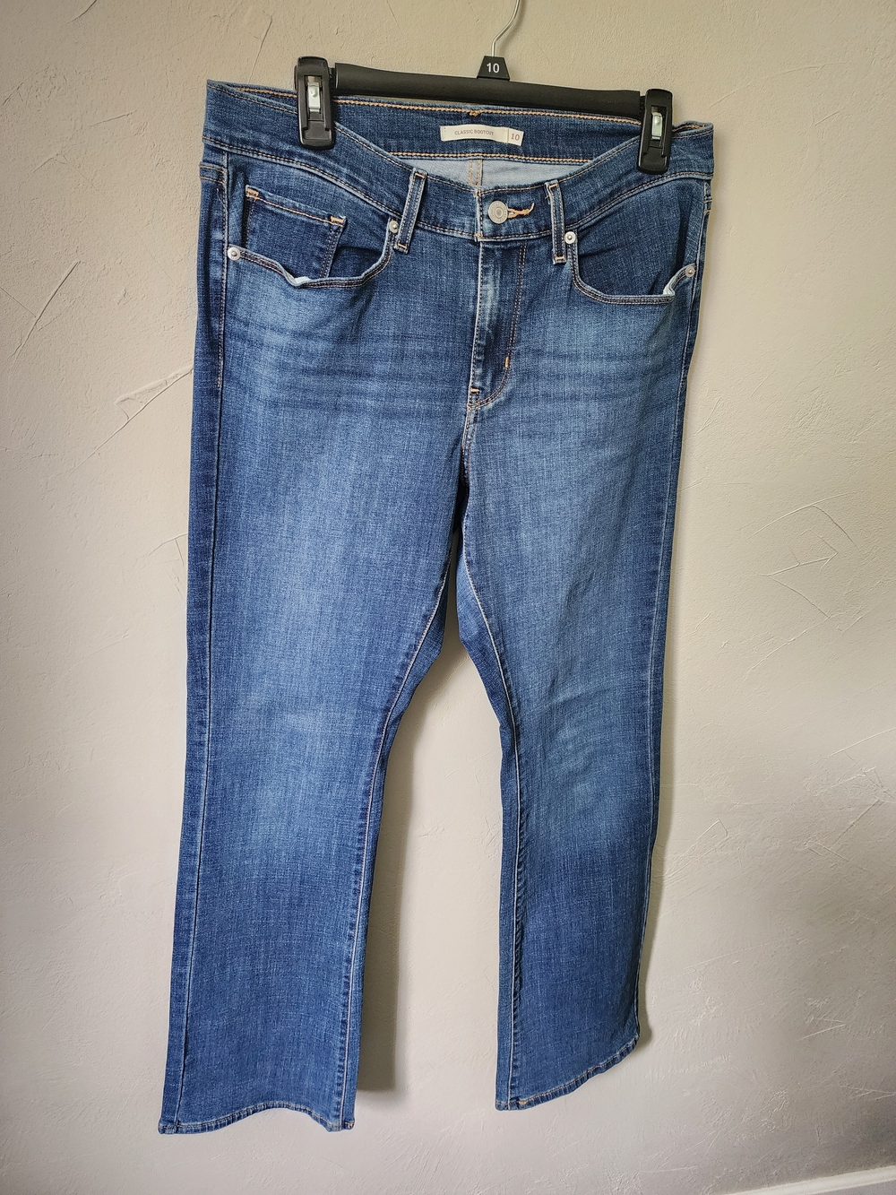 Levi's Classic Bootcut Dark Blue Jeans Size 10